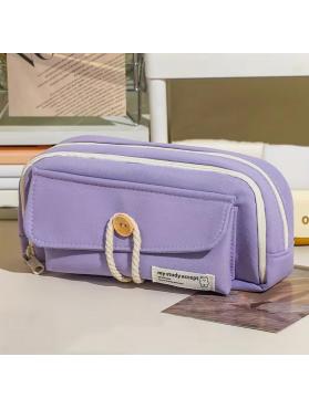 Kawaii Mor Düğmeli Kalemlik