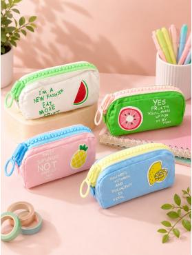 Fruit Tasarımlı Dev Fermuarlı Kalemlik