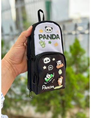 Siyah Panda Çanta Şekilli Kalemlik