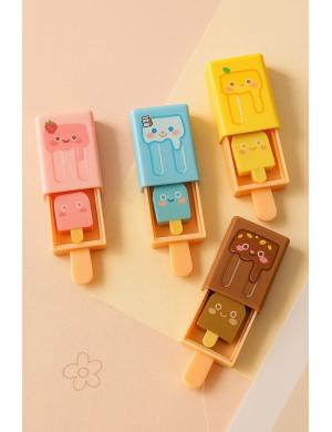 Sihirli Silgi Kawaii Dondurma Tasarım Silgi