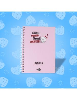 Sütü Çilekli Seni Sürekli Tarihsiz Planlayıcı Duygulu Ajanda