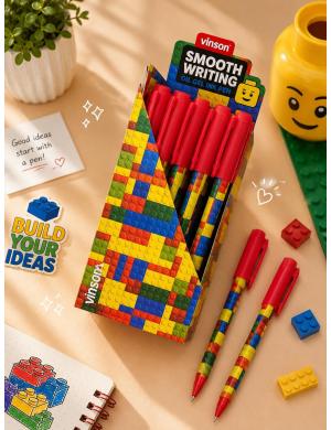 Vinson Lego Mavi Tükenmez Jel Kalem A16