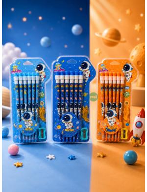 Astronot Tasarımlı 12li Kurşun Kalem 
