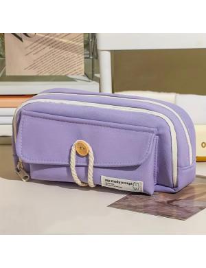 Kawaii Mor Düğmeli Kalemlik