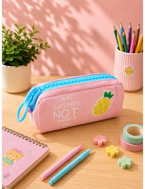 Fruit Tasarımlı Dev Fermuarlı Kalemlik