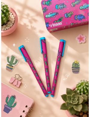 Vinson Cactus Mavi Tükenmez Jel Kalem A152