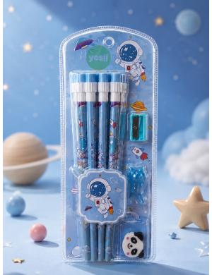 Astronot Tasarımlı 12li Kurşun Kalem Seti 