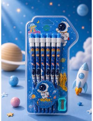 Astronot Tasarımlı 12li Kurşun Kalem 