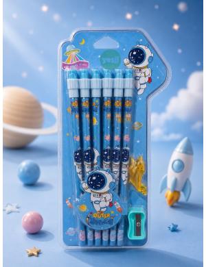 Astronot Tasarımlı 12li Kurşun Kalem 