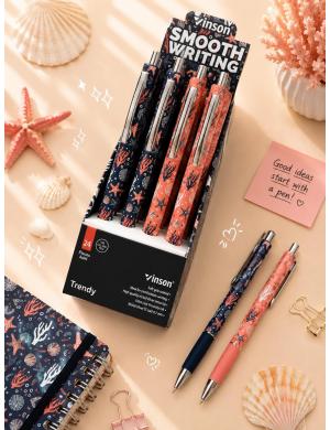 Vinson Trendy Mavi Tükenmez Jel Kalem K37