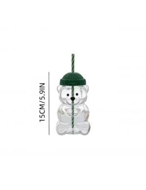 Cam Ayıcık Pipetli Bardak 550 ml